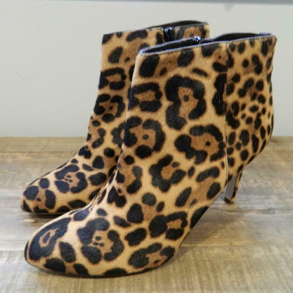 ! J.CREW $450 Metropolitan Calf Hair Ankle Boots